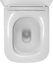 Унитаз-компакт Azario Kashmir AZ-9143S напольный, безободковый, в комплекте с бачком и сиденьем микролифт, Белый глянцевый