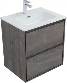 Тумба под раковину Aquanet Милан 60 дуб рошелье, подвесная, 336372