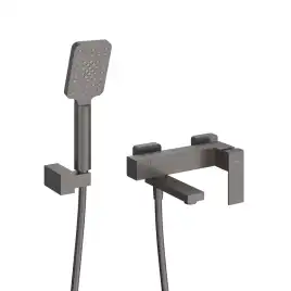 Смеситель для ванны и душа Cezares SLIDER-VD-GM, Оружейная сталь