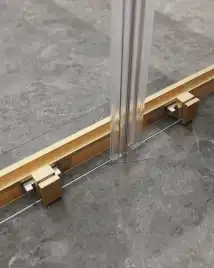 Душевая дверь CEZARES MOLVENO-BF-2-170-C-BORO-IV стекло Прозрачное, профиль Брашированное золото