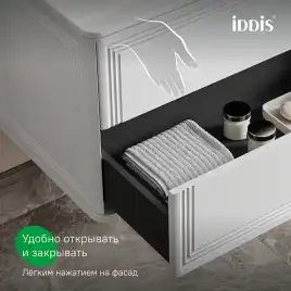 Тумба с раковиной IDDIS Oxford Neo 80, подвесная, Белая, OXN80W0i95K