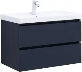 Тумба под раковину Aquanet Вега 2.0 80 маренго, подвесная, 337949