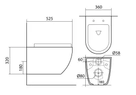Комплект унитаза с инсталляцией Aquatek Set Aquatek Европа New-KKI2 с сиденьем Микролифт