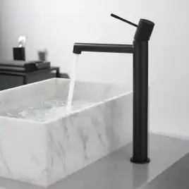 Смеситель для накладной раковины Vincea Desire VBF-1D2MB однорычажный, черный