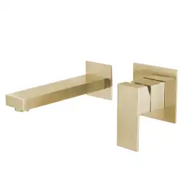 Смеситель для раковины Abber Daheim AF8212G встраиваемый, с внутренней частью, Золото матовое