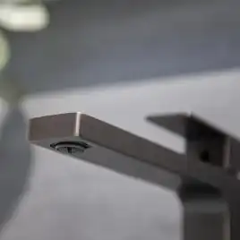 Смесители для раковины AVS Cube 811-201-GM высокий, оружейная сталь