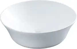 Раковина накладная Aquanet SMART-1 42х42х12,5 круглая, Белая глянцевая