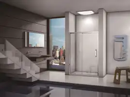 Душевая дверь Good Door Antares WTW-110-C-CH, АН00001, профиль Хром, стекло Прозрачное