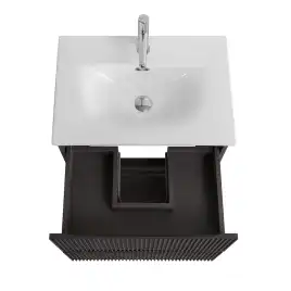 Тумба под раковину BelBagno UNO-MINI-500-2C-SO-GSO подвесная, Темно-Серый Матовый