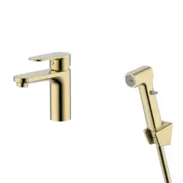 Смеситель для раковины Aquatek Ника AQ1812BG, Золото матовое