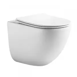 Подвесной унитаз Aquatek ГЕЛИОС AQ1993T-00 безободковый, со смывом ТОРНАДО, с сиденьем микролифт, Белый