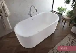 Акриловая ванна CEZARES METAURO-INT-Central-180-80-60, Белая