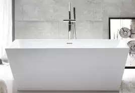 Акриловая ванна Abber 150х80 AB9224-1.5, отдельностоящая, Белая глянцевая