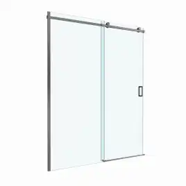Душевая дверь BelBagno SOFT_CLOSE-2-BF-1-160-C-GM стекло прозрачное, профиль Оружейная сталь