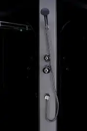 Душевая кабина Loranto 100х80 CS-5180-13R G, низкий поддон, цвет профиля сатин