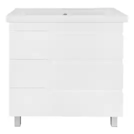 Тумба с раковиной Azario KANTRI 80/3Н CS00097257, напольная с раковиной Фостер 80, белая