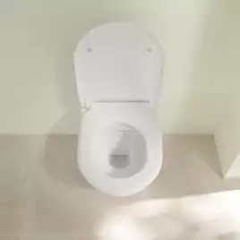 Унитаз подвесной Villeroy&Boch SUBWAY 2.0, безободковый, тонкое сиденье микролифт, 5614R2R1