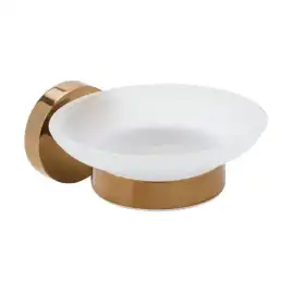 Мыльница стеклянная 11 см BEMETA CORAL медное золото глянец 158108042