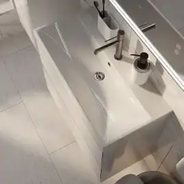 Тумба с раковиной AVS Гармония 80 SL белая, K821-07SL-800WG-217-800WG