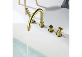 Смеситель на борт ванны Aquatek Европа AQ1348BG, Золото матовое