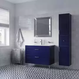 Шкаф пенал IDDIS Oxford 36 OXF36N0i97 напольный, Синий