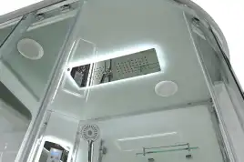 Душевая кабина AvaCan A2812LLED 120x80 см, низкий поддон, с крышей, левая