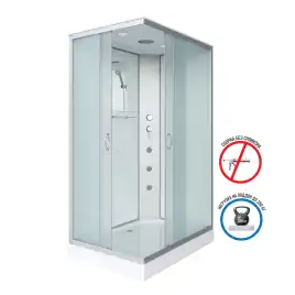 Душевая кабина Niagara Classic 100х80х215 NG-43085-14QG низкий поддон, с гидромассажем 430853QG