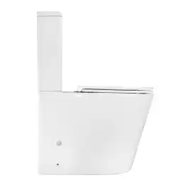 Унитаз напольный Azario Maro AZ-2125 безободковый, с бачком и сидением микролифт, Белый глянцевый