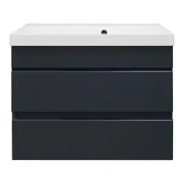 Тумба с раковиной Azario Эстима 70 CS00094588, подвесная, Графит