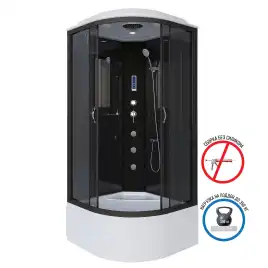 Душевая кабина Niagara Classic 90х90х215 NG-6508-14F высокий поддон, с гидромассажем, 65081434F