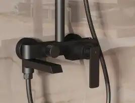 Душевая система  Vincea  VSFS-413MB VSFS-413MB для ванны с изливом, черный матовый