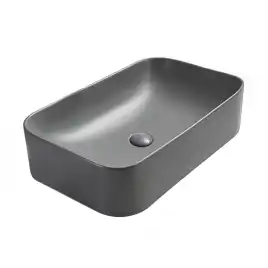 Раковина AVS Скарлет 61x38 серая матовая
