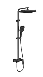 Душевая система  Vincea Cube VSFS-4C12MB VSFS-4C12MB для ванны с изливом, черный матовый