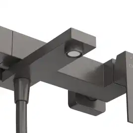 Смеситель для ванны и душа Cezares SLIDER-VD-GM, Оружейная сталь