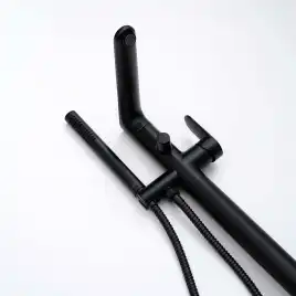 Напольный смеситель для ванны Aquatek Ника AQ1845MB, Черный матовый