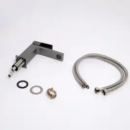 Смесители для раковины AVS Cube 811-200-GM, оружейная сталь