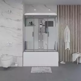 Душевая кабина Niagara Ultra 150х70х220 NG-3150-01 высокий поддон, с гидромассажем