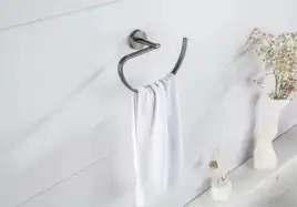 Держатель полотенец Aquatek Бетта AQ4621BGM, Оружейная сталь