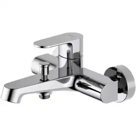 Смеситель для ванны Aquatek Оберон AQ1240CR, однорычажный, с коротким изливом, Хром