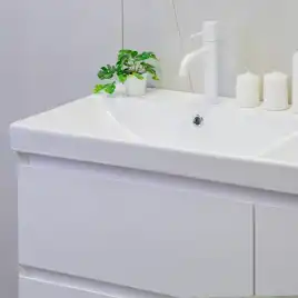 Тумба с раковиной AVS Гармония 120 двойная, белая, K821-07-1200WG-02-1210SP-WG