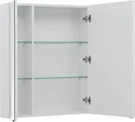 Зеркальный шкаф Aquanet Алвита new 90 белый матовый, 303897