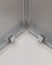 Душевой уголок CEZARES MOLVENO-A-22-90+20-P-Cr стекло Матовое рифленая, профиль Хром