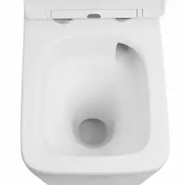 Подвесной унитаз ABBER Rechteck AC1201T белый, безободковый, смыв торнадо, с сиденьем микролифт