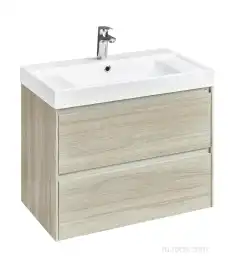 Тумбы под раковину Roca Ona 80 A857630512 подвесная, цвет, Дуб светлый