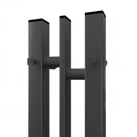 Полотенцесушитель электрический 10х80 Point Фрея П2 PN20718GB, диммер слева, Графит матовый