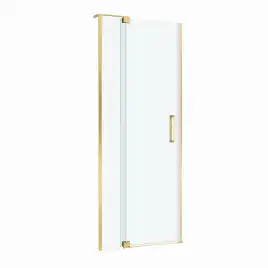 Душевая дверь CEZARES SLIDER-B-1-70/80-C-BORO прозрачное стекло, профиль Брашированное золото