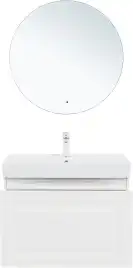 Тумба под раковину Aquanet Агата 75 белый сатин, 345481