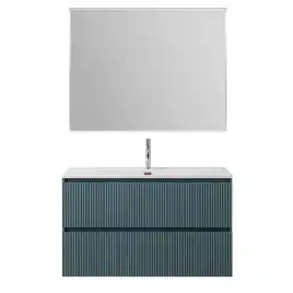 Тумба под раковину BelBagno UNO-1000-2C-SO-AO подвесная, Голубой Матовый