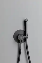 Смеситель с гигиеническим душем Allen Brau Liberty 5.33005-31 (с внутренней частью) черный матовый