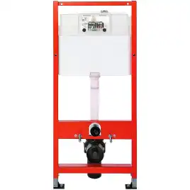 Инсталляция Tece TECE Base 2.0 9400401 + 9240407 для подвесного унитаза с кнопкой смыва  ТЕСЕNOW Черный матовый